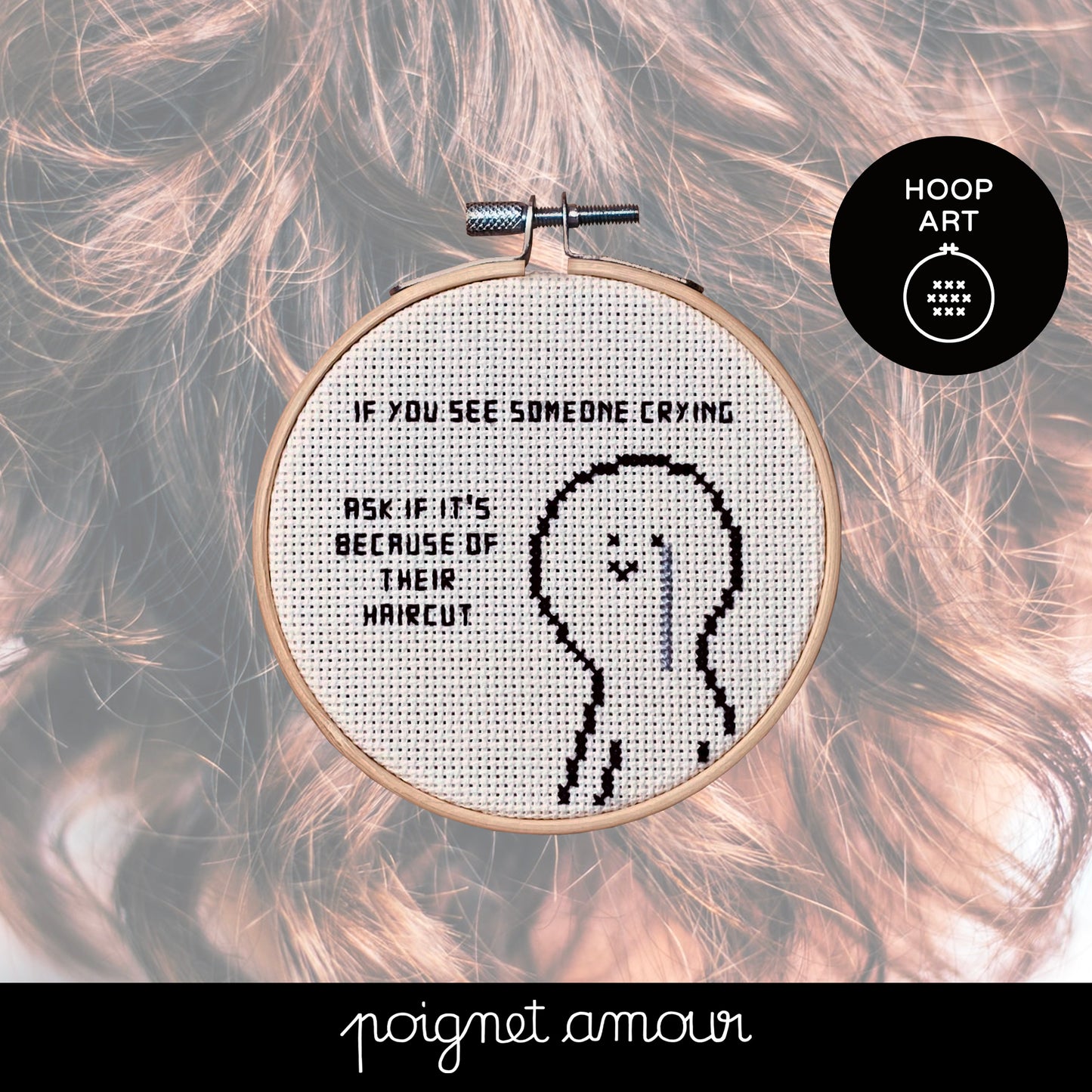 si tu vois quelqu'un pleurer, demande lui si c'est à cause de sa coupe de cheveux