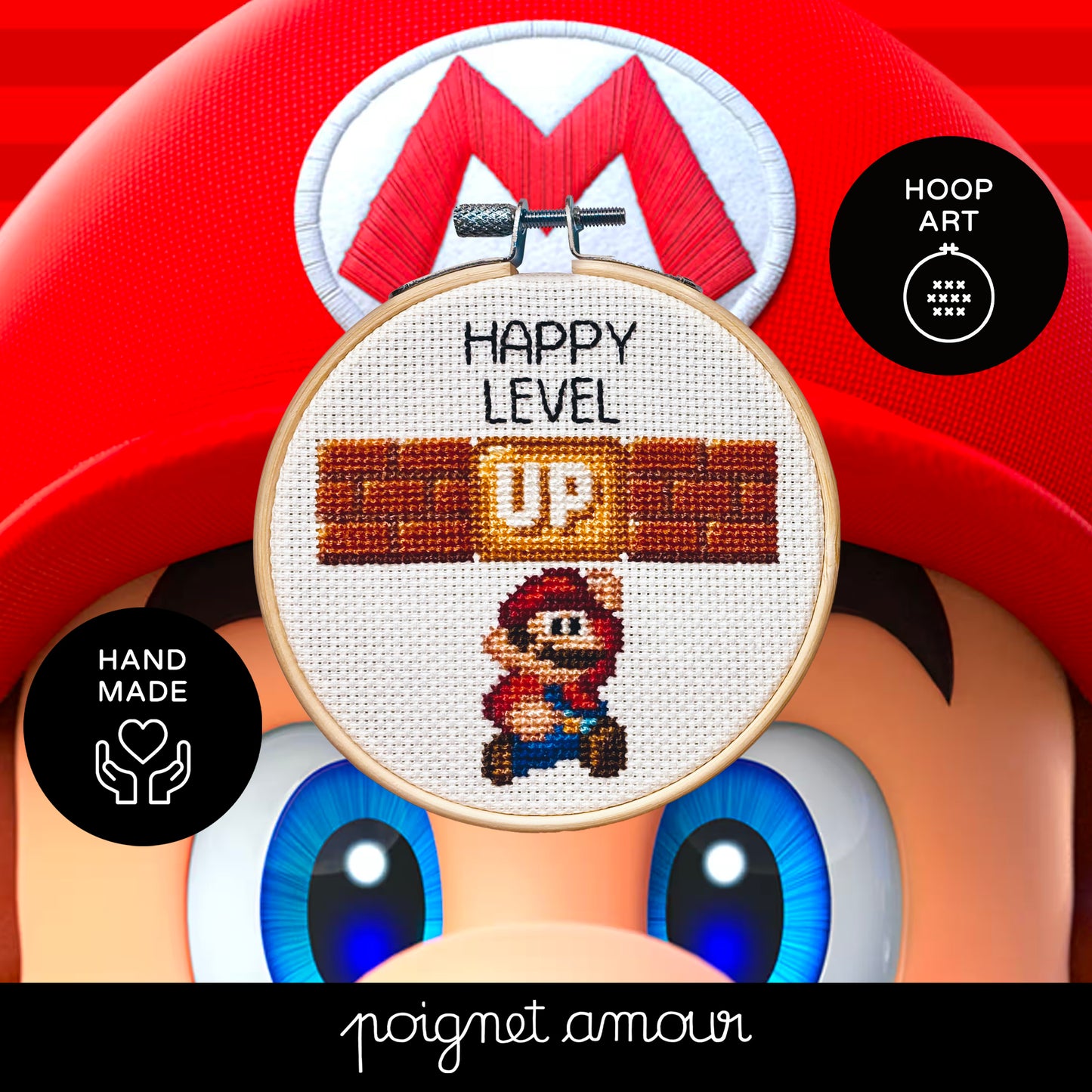 happy level up mario