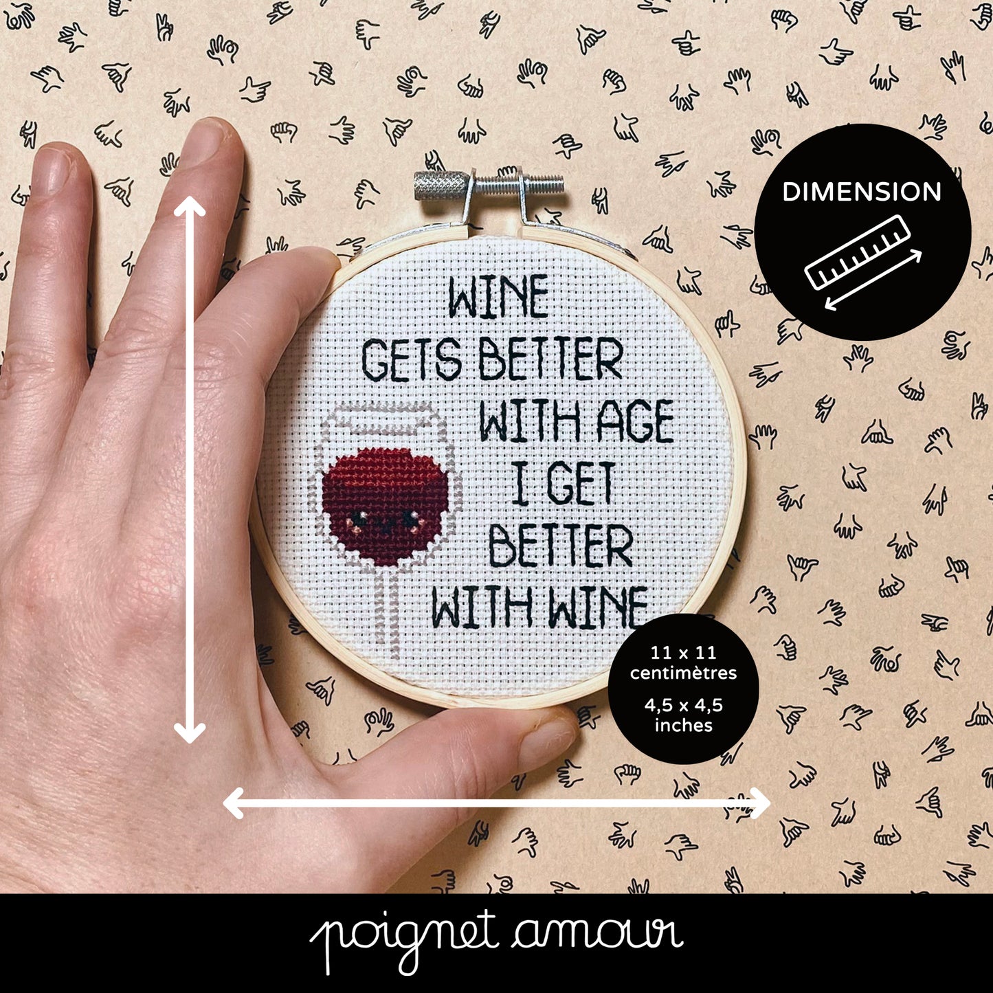 wine gets better with time, i get better with wine KIT