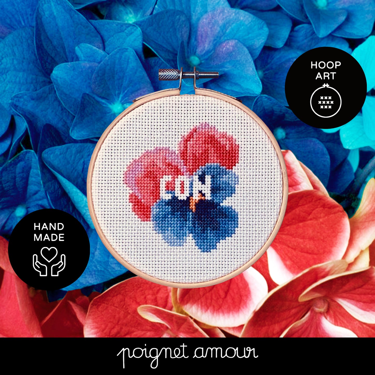 con dans les fleurs