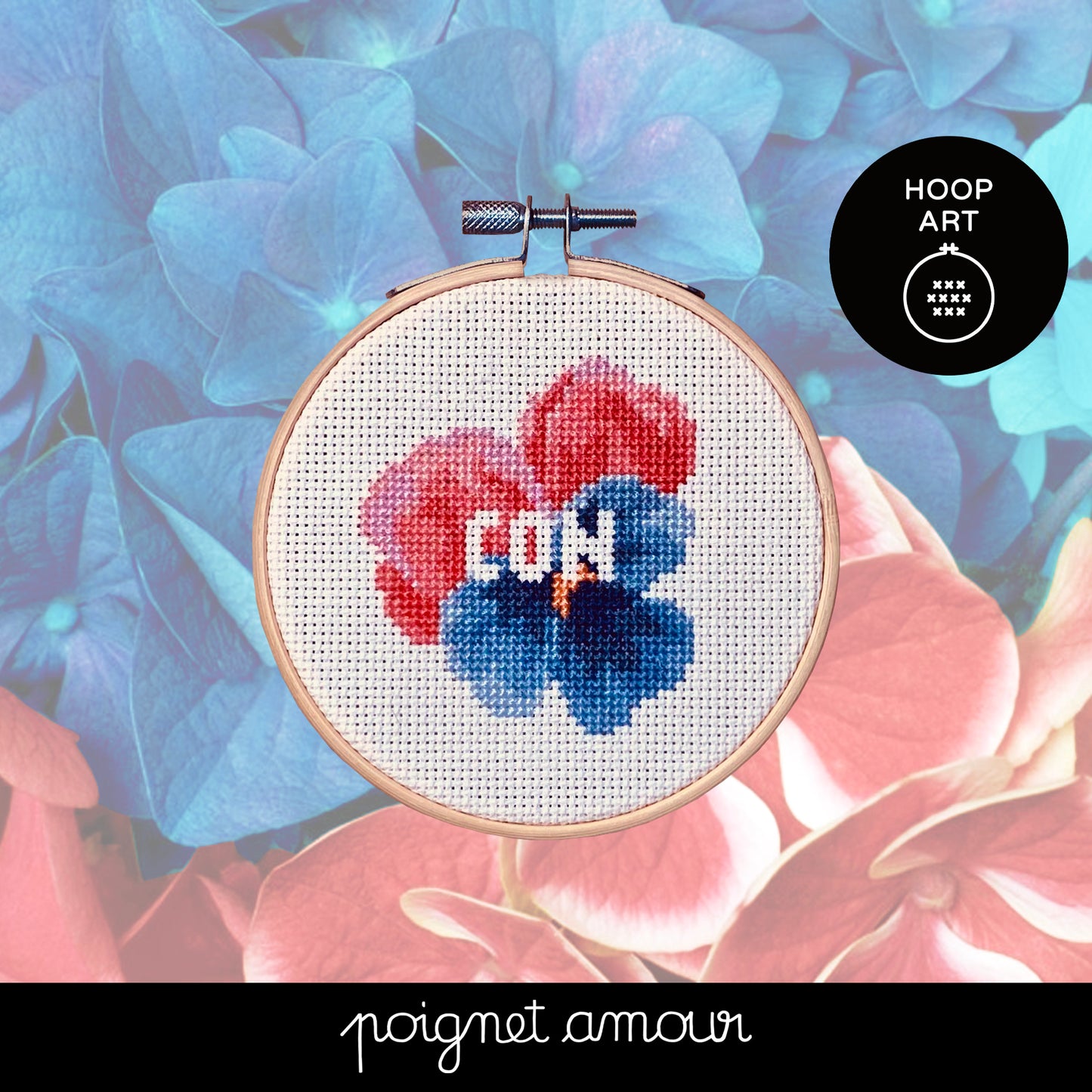 con dans les fleurs