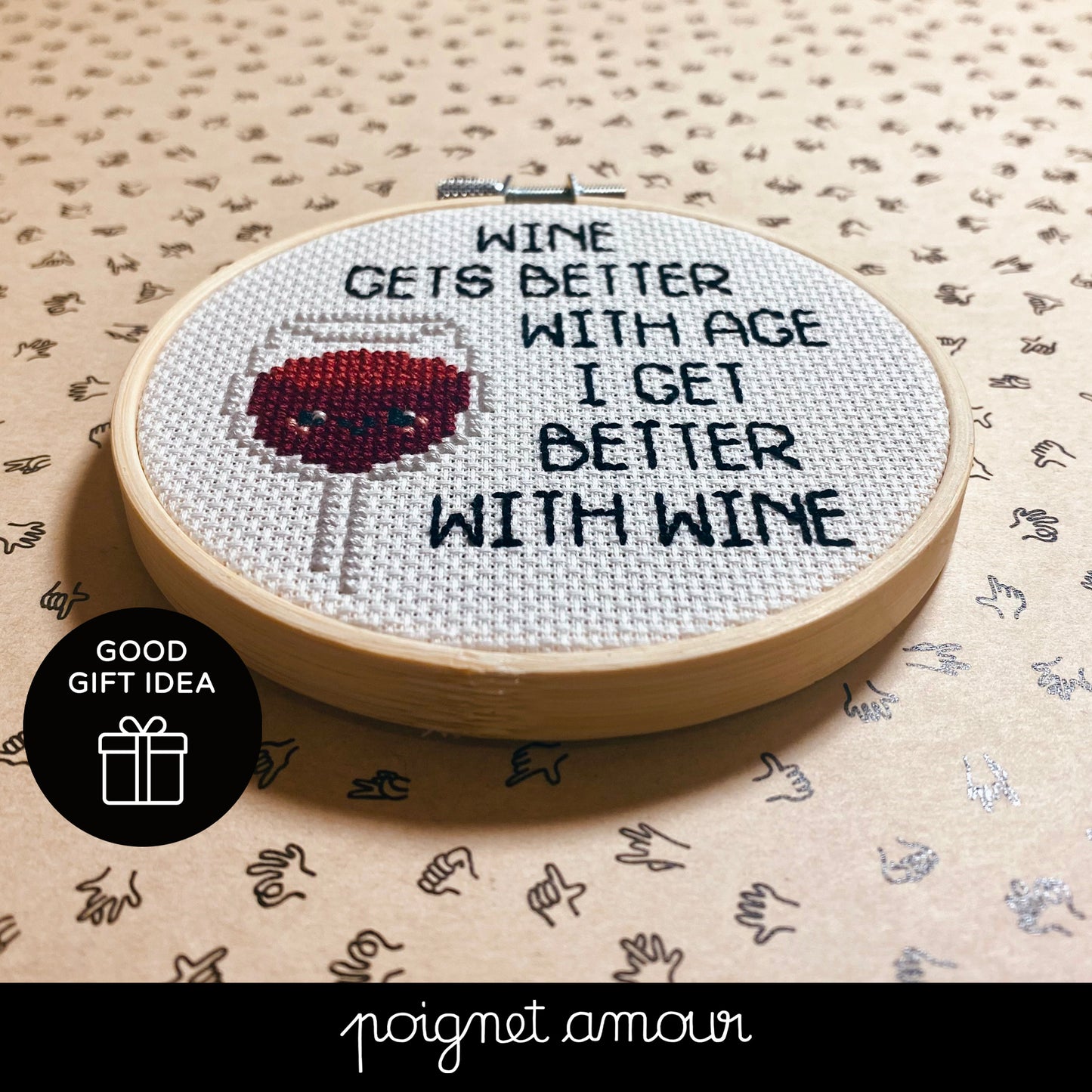 wine gets better with time, i get better with wine