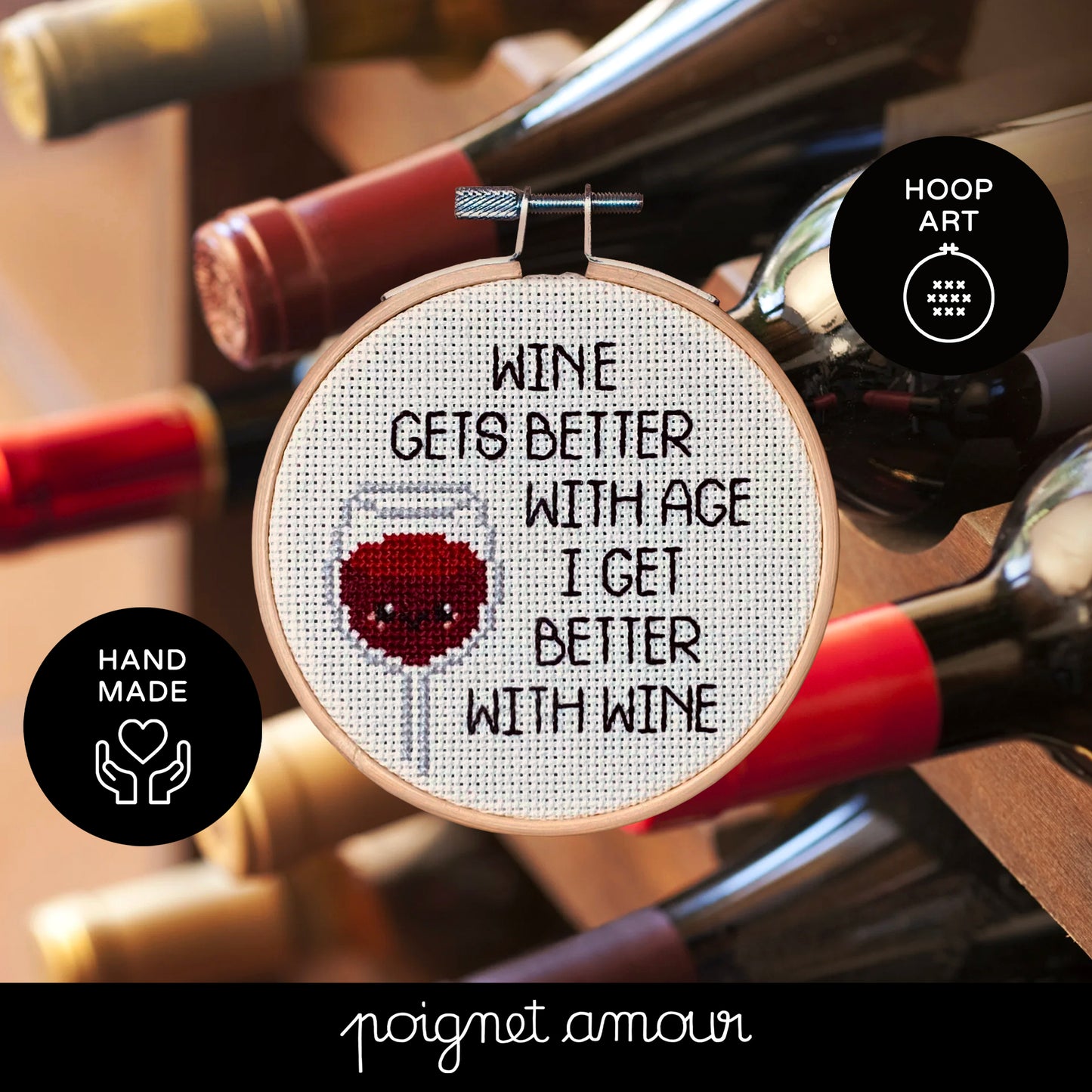 wine gets better with time, i get better with wine