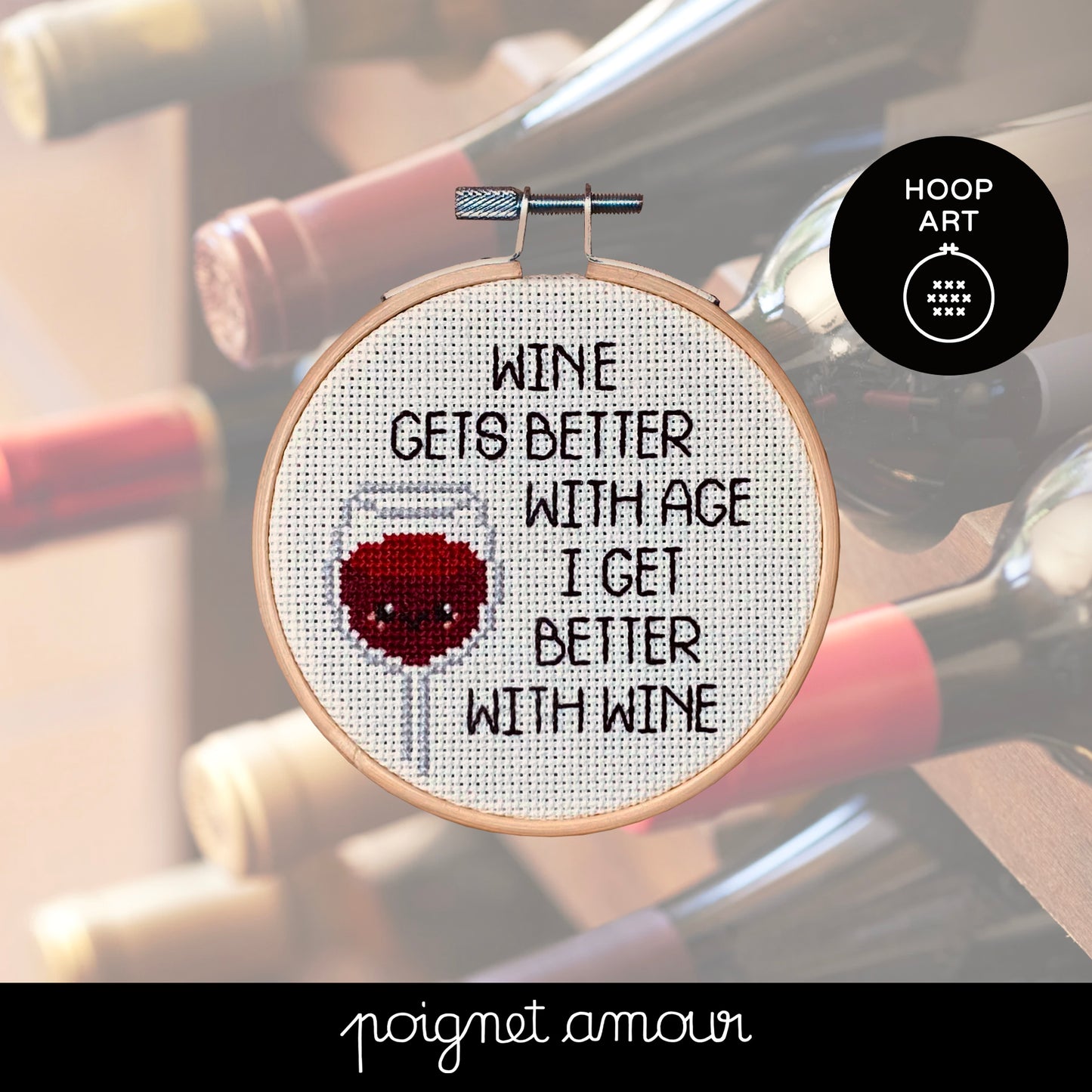 wine gets better with time, i get better with wine